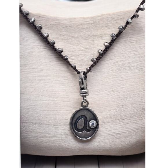 Silpada Silver Beaded Vintage Necklace and Charm CZ 925 Pendant Signed - Picture 4 of 6